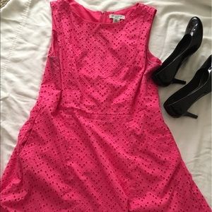 Hot pink dress, with pockets!